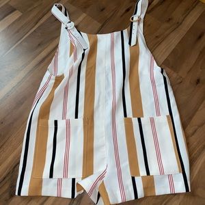 Forever 21 striped overalls size L